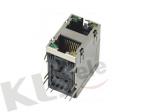 RJ45-8P8C 2x1 jack with LED (no transformer)