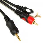 audio Adaptor Cable (Stereo Plug To RCA Plug) 