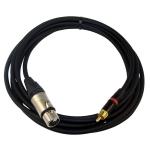 Microphone Cable (RCA Plug To XLR Plug)