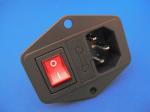 AC Inlet (C14十Fuse十Rocker Switch)