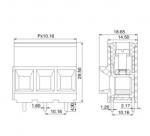 10.16mm Screw Terminal Block Rising clamp