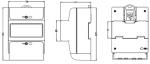 DIN-rail Energy Meter (Single Phase ,4 Module)