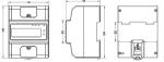 DIN-rail Energy Meter (Three phase,4 module)