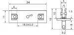 PCB Fuse Holder For Fuse 6.3x30mm Pitch 18.5mm