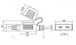 Inline Fuse Holder For Mini Automotive Fuse Blade