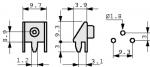 9V Battery Connector For PCB Mount