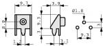 9V Battery Connector For PCB Mount