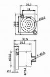 Speaker Connector 4 Pole