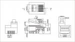 Modular Plug RJ11/RJ12/RJ14/RJ25