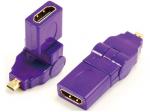 Micro HDMI male to HDMI A female adaptor,rotating 360?