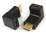 HDMI A female to HDMI A male adaptor,90? angle type