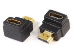 HDMI A male to HDMI A female adaptor,90? angle type