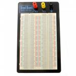 1660 Point Solderless Breadboard on aluminium backplate