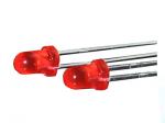 10mm Dip LED,Red and red,5V,60mA,800mcd