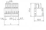 2.50mm Female MCS connectors (Fail-safe)