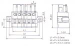 MCS 5.00mm female connector with spring-cage clamp