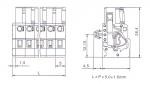 MCS 5.00mm female connector with spring-cage clamp