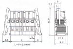 MCS 5.00mm female connector with spring-cage clamp