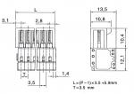 3.81mm Male connectors (fail-safe)