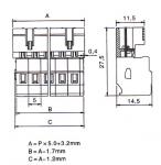 5.00mm Male connectors (fail-safe)