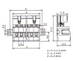 5.00mm Male connectors (fail-safe)