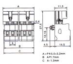 5.00mm Male connectors (fail-safe)