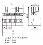 7.50mm Male connectors (fail-safe)