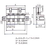 7.50mm Male connectors (fail-safe)