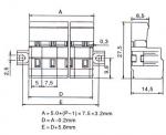 7.50mm Male MCS connectors