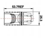 IP65 RJ45 PLUG with Plastic shell