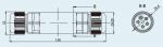 IP68 M25-5P Straight Connector