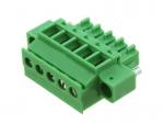 3.50mm & 3.81mm Male Pluggable terminal block With Fixed hole