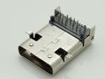 24P DIP+SMD L=12.0mm USB 3.1 type C connector female socket 