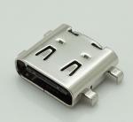 16P SMD Mid mount L=7.96mm USB 3.1 type C connector female socket