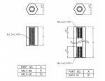 M2.5x0.45 Tapped Spacer