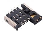 SIM Card Connector;PUSH PULL,6P+2P,H3.0mm