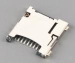 Micro SD card connector push push,H1.4mm,with CD pin